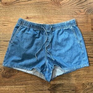 Old Navy Blue Jean Shorts with Elastic Waistband